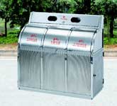 分类不锈钢垃圾桶A5036