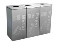 不锈钢分类垃圾桶A5239