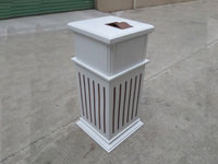 青岛山景小城高档不锈钢垃圾桶项目